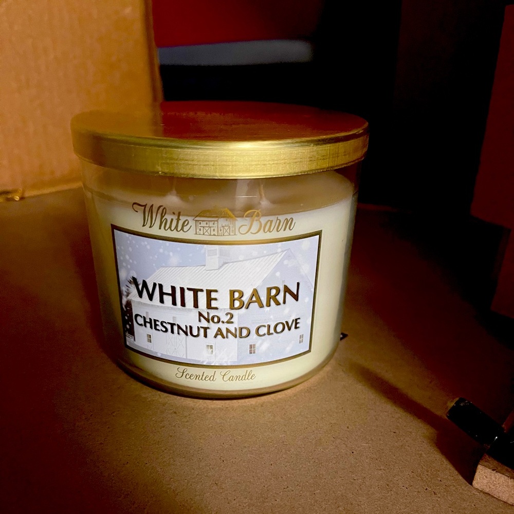 No Longer Available White Barn 3 Wick Candle